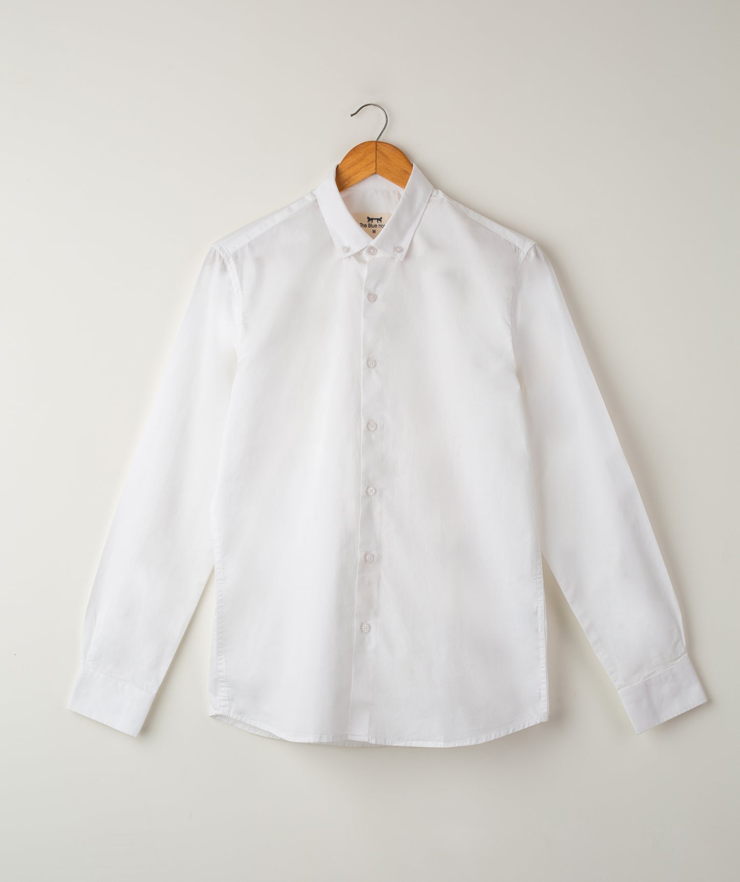 WHITE TWILL FULL SLEEVE SHIRT