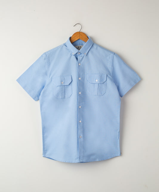 LIGHT BLUE HALF SLEEVE SHIRT