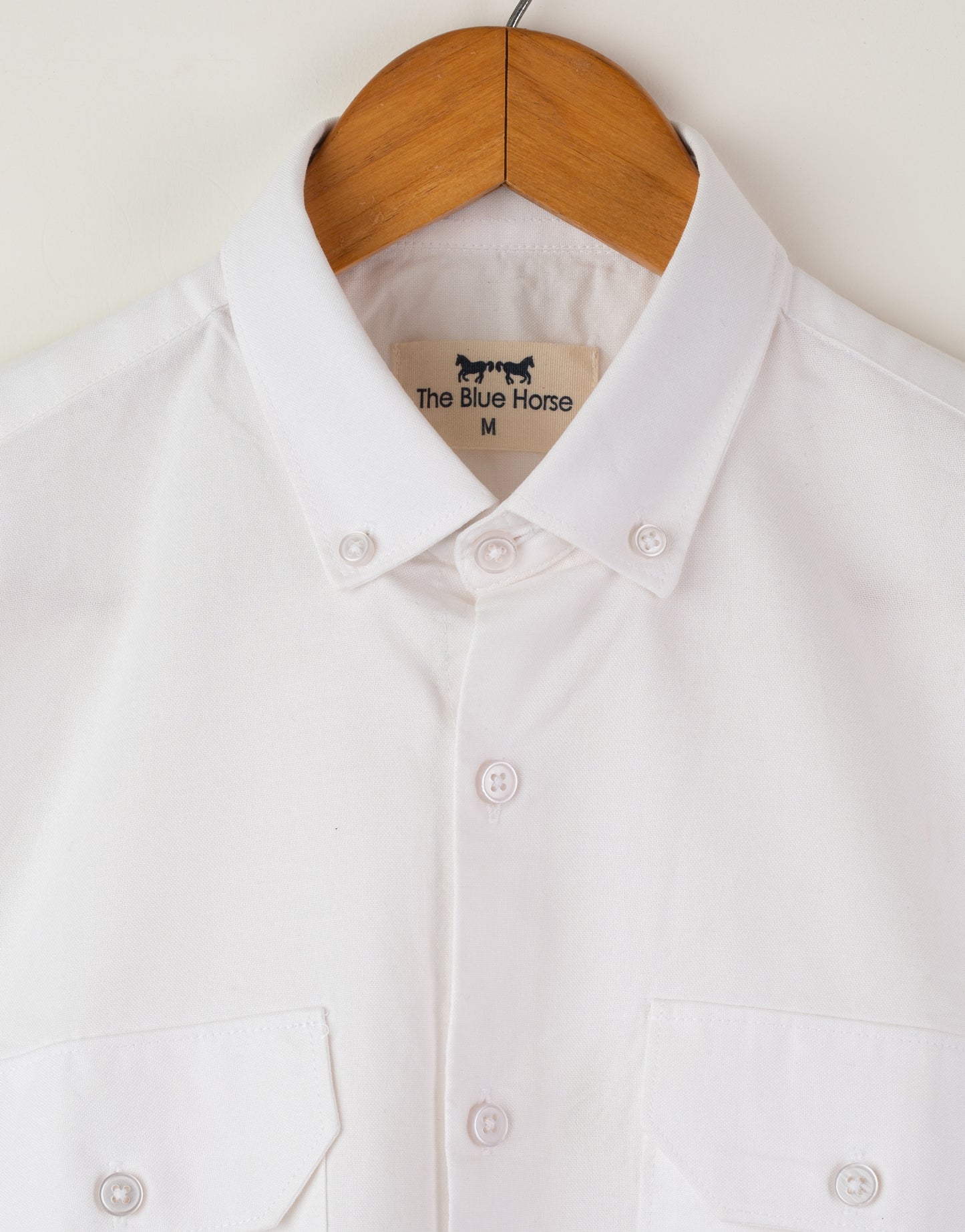 WHITE TWILL FULL SLEEVE SHIRT