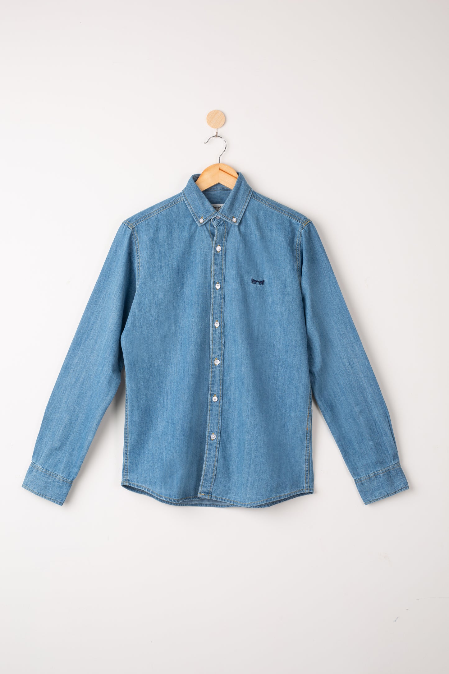 MORNING MIST DENIM FULL SLEEVE SHIRT