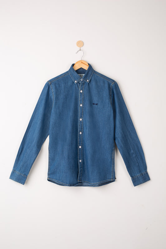 INDIGO DENIM FULL SLEEVE SHIRT