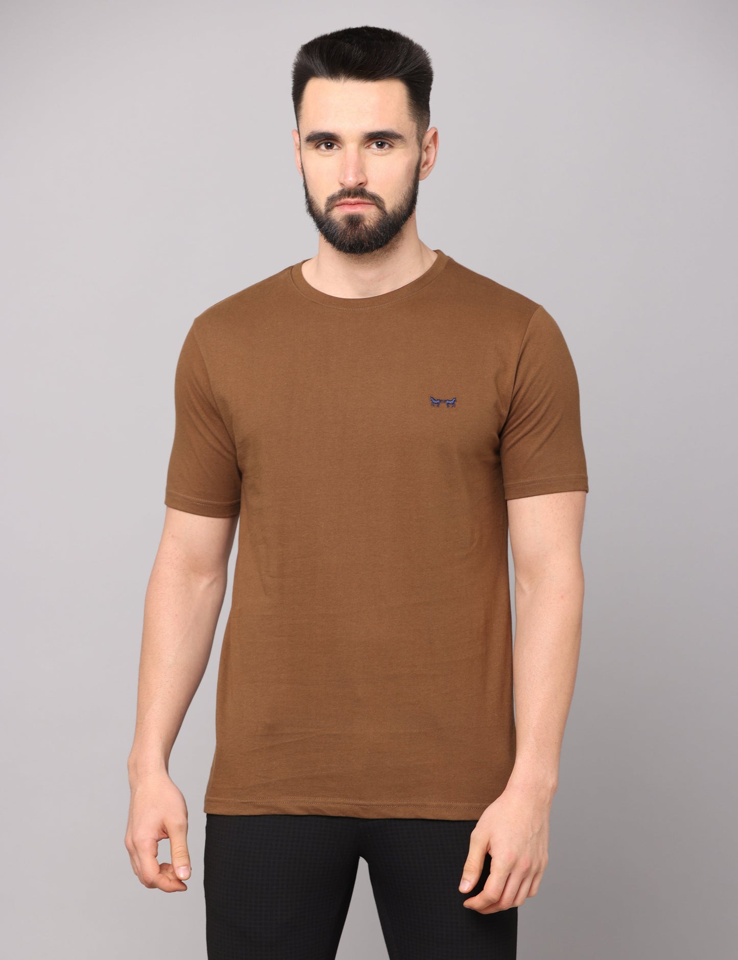 DEEP BROWN PIMA T-SHIRT