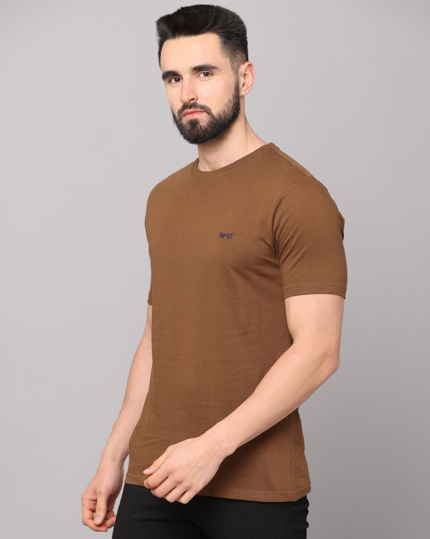 DEEP BROWN PIMA T-SHIRT