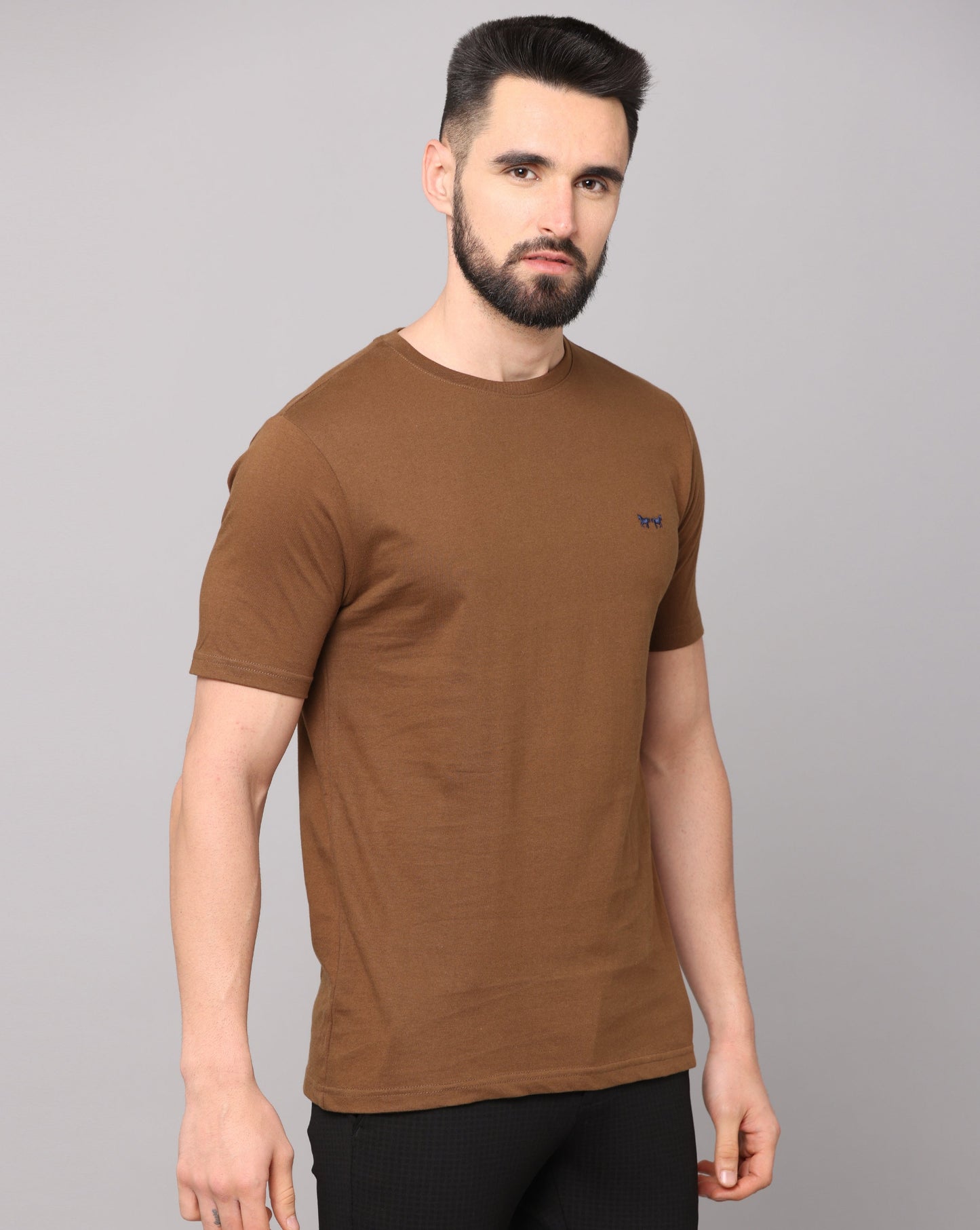 DEEP BROWN PIMA T-SHIRT