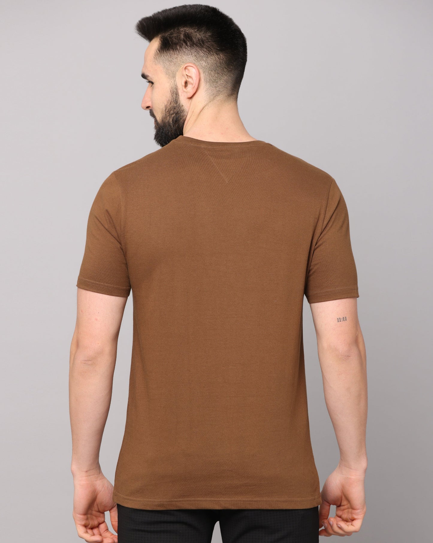 DEEP BROWN PIMA T-SHIRT