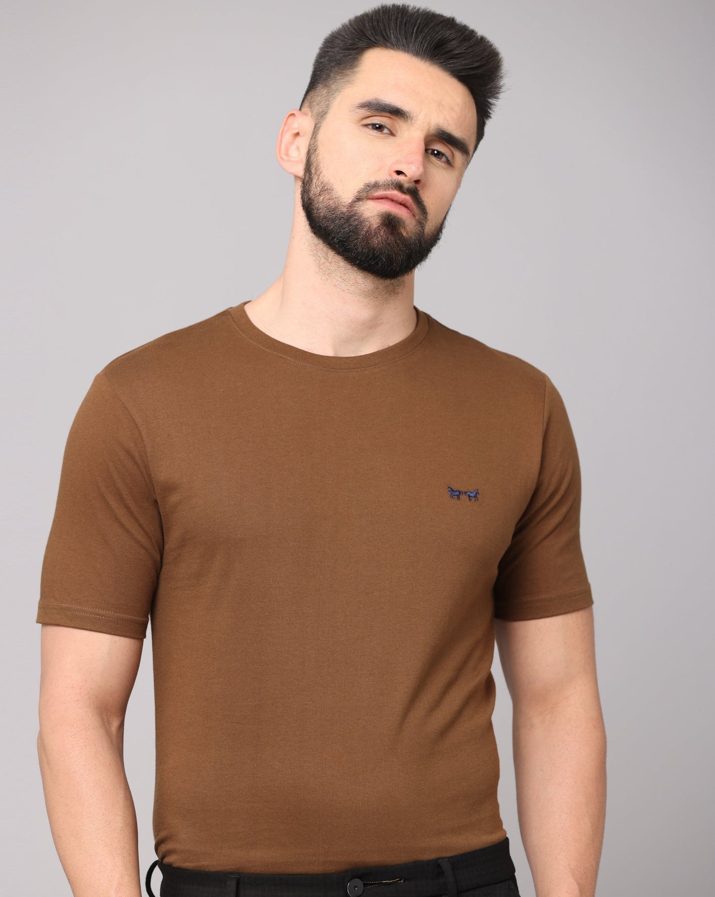 DEEP BROWN PIMA T-SHIRT