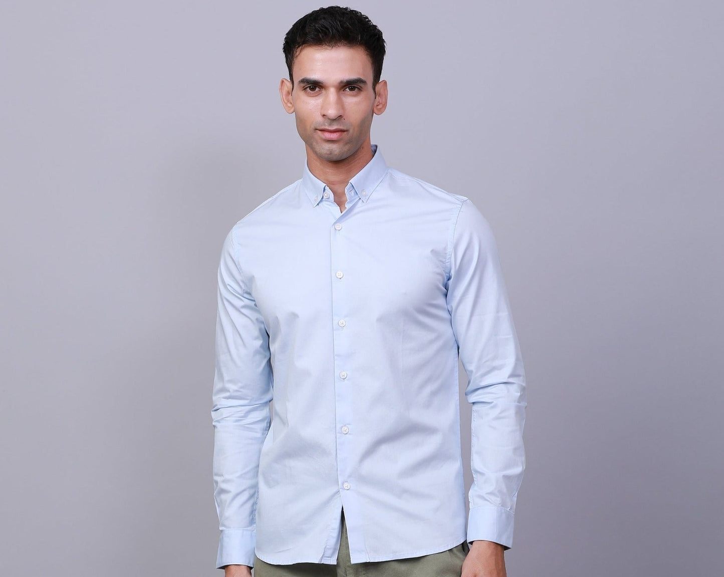 LIGHT BLUE TWILL  FULL SLEEVE SHIRT