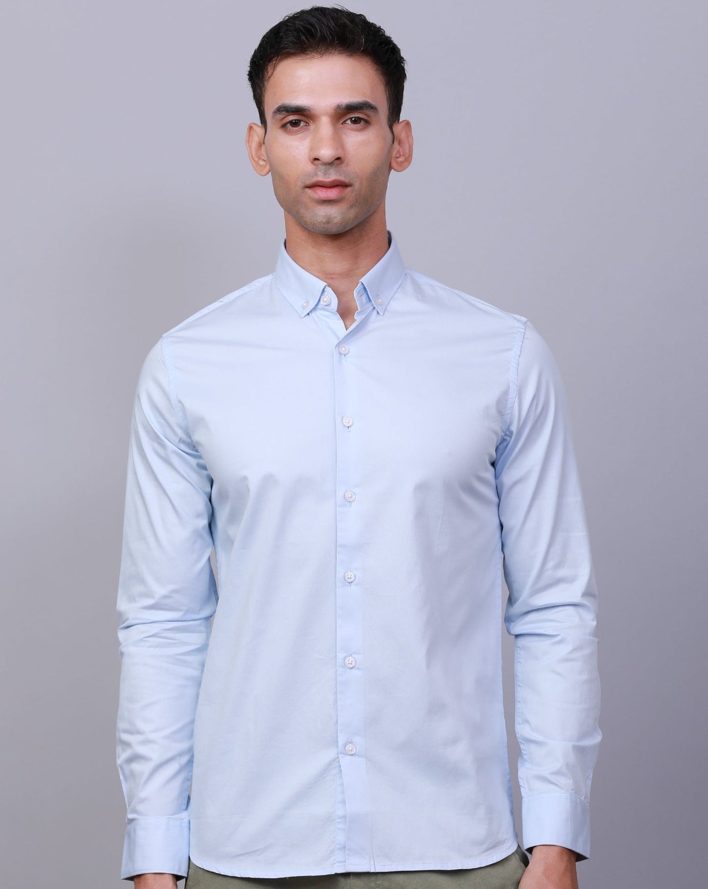 LIGHT BLUE TWILL  FULL SLEEVE SHIRT