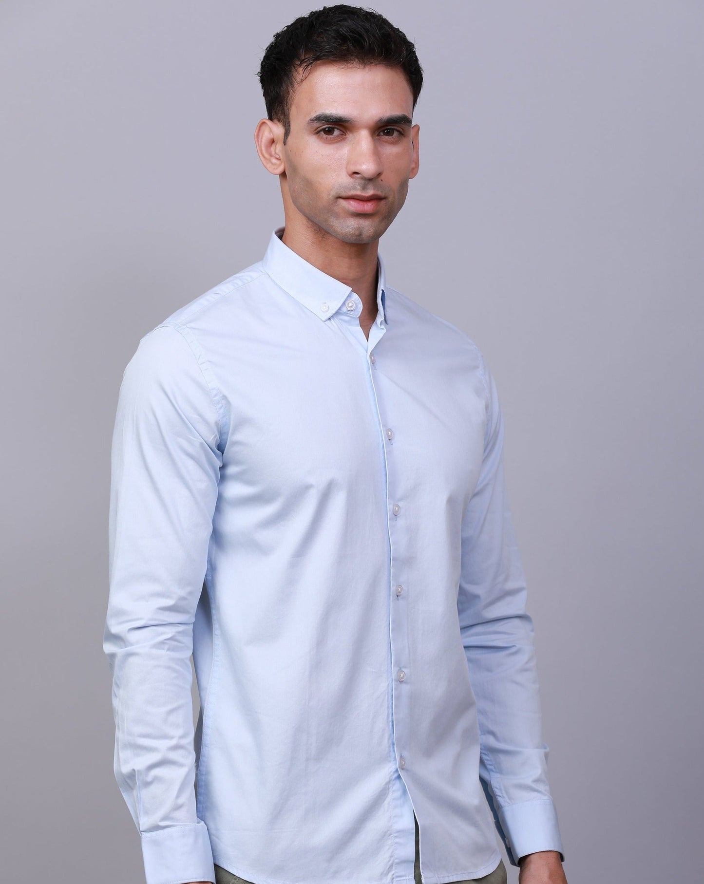 LIGHT BLUE TWILL  FULL SLEEVE SHIRT