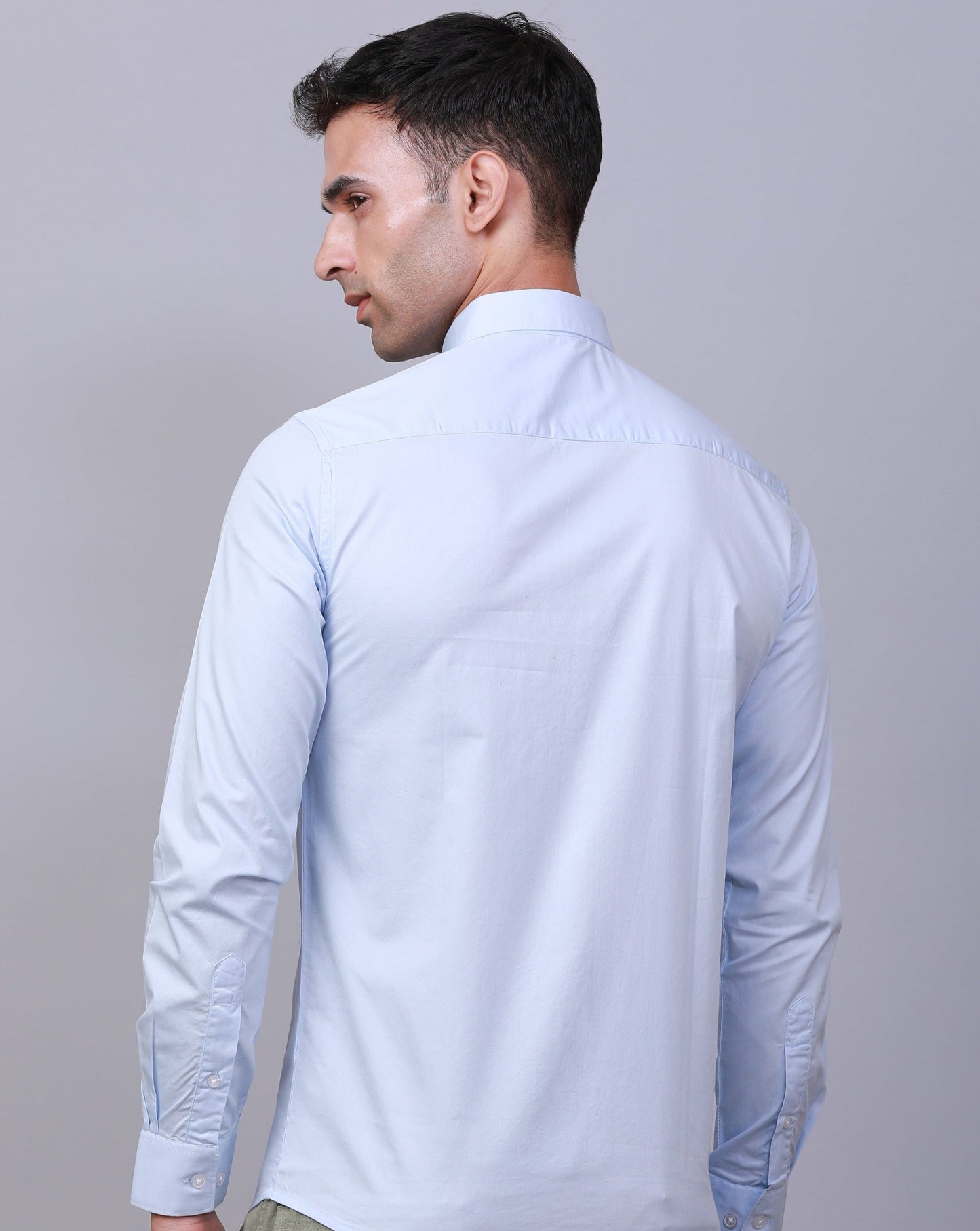 LIGHT BLUE TWILL  FULL SLEEVE SHIRT