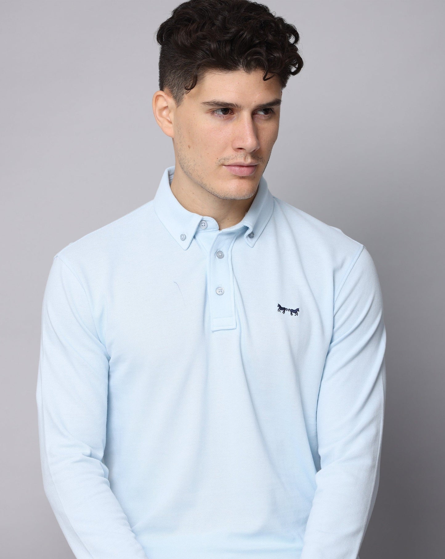 MILD BLUE POLO T-SHIRT