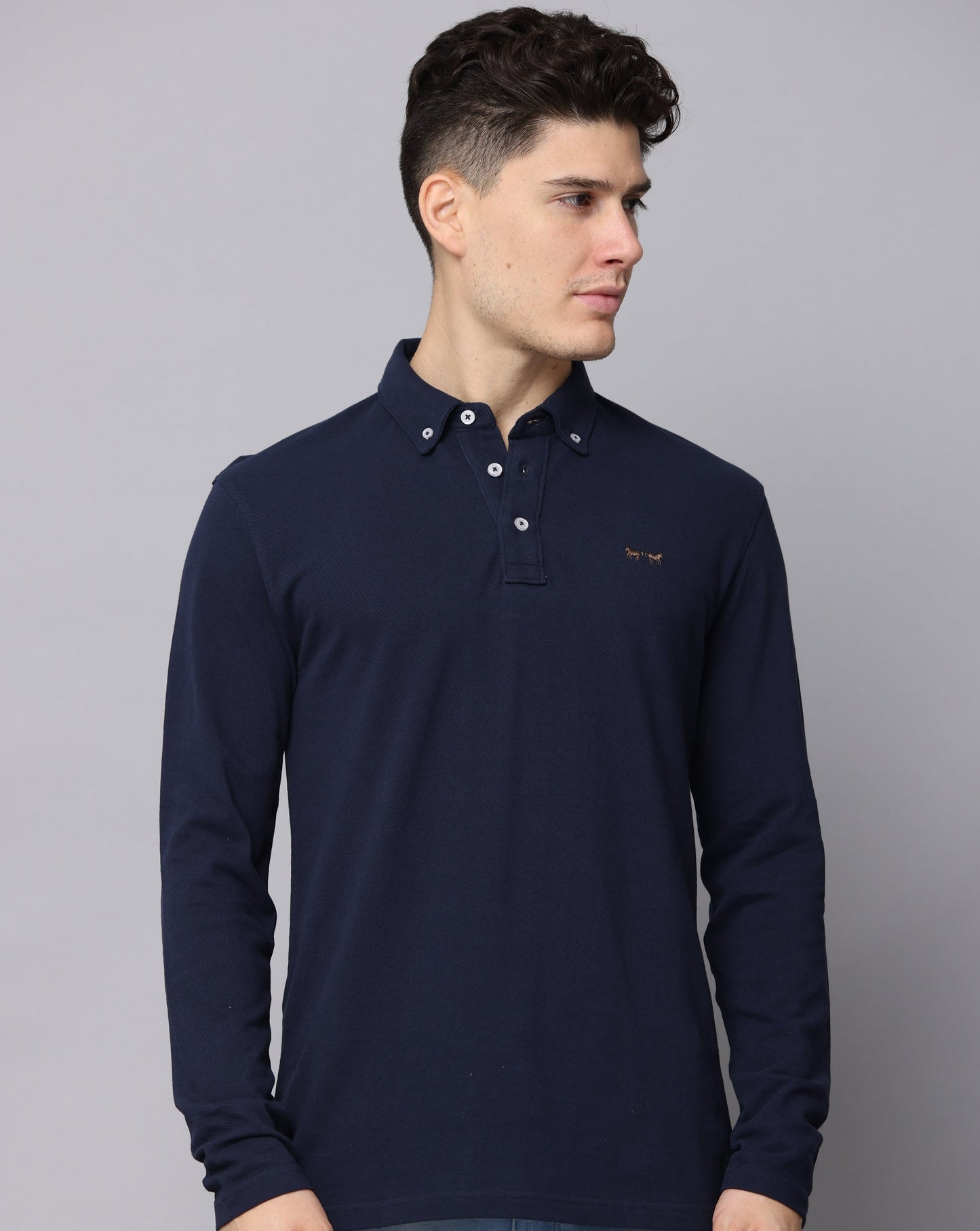 NAVY BLUE POLO T-SHIRT