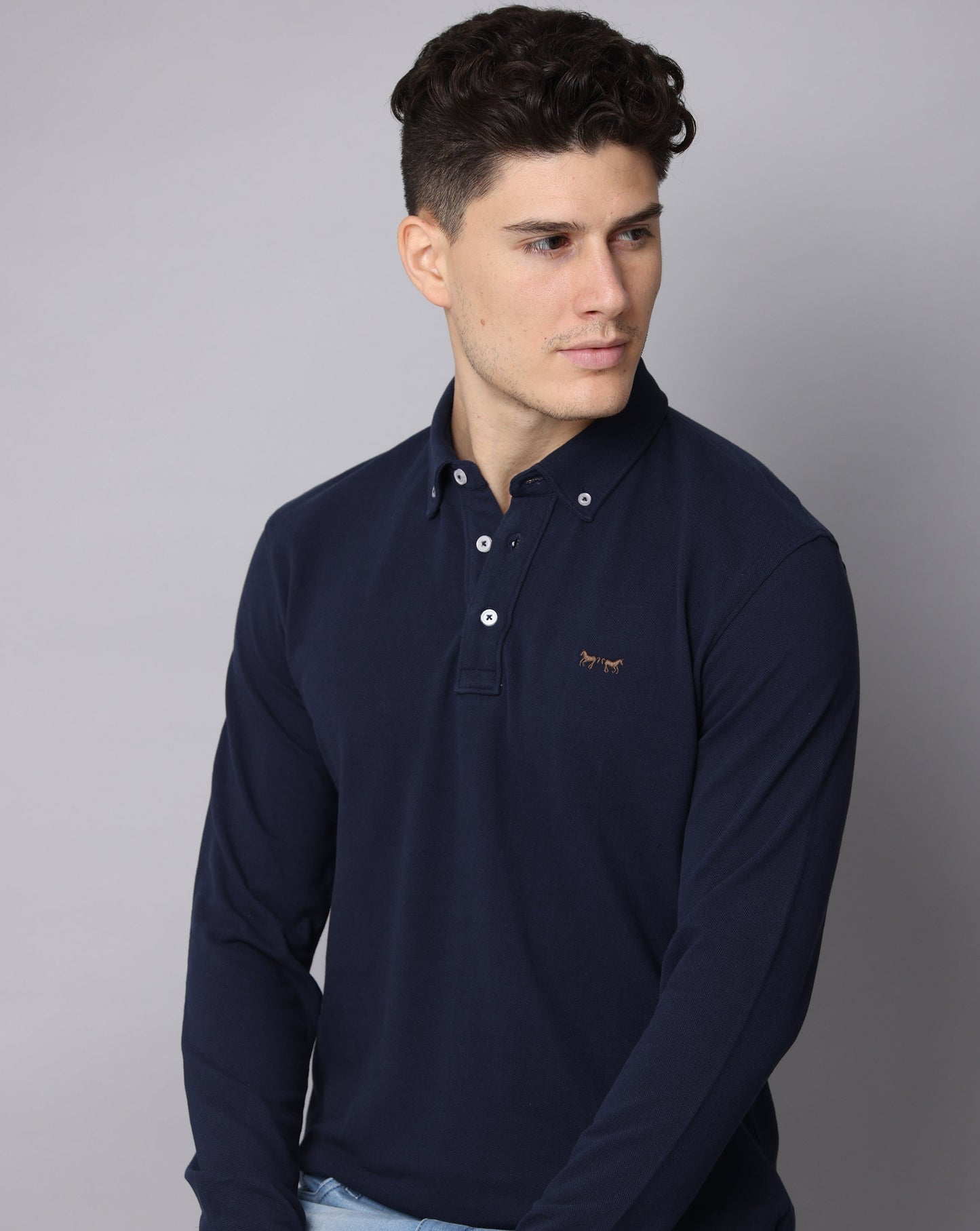 NAVY BLUE POLO T-SHIRT