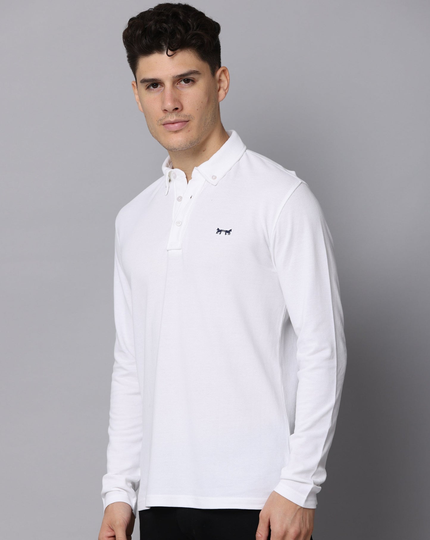 WHITE POLO T-SHIRT