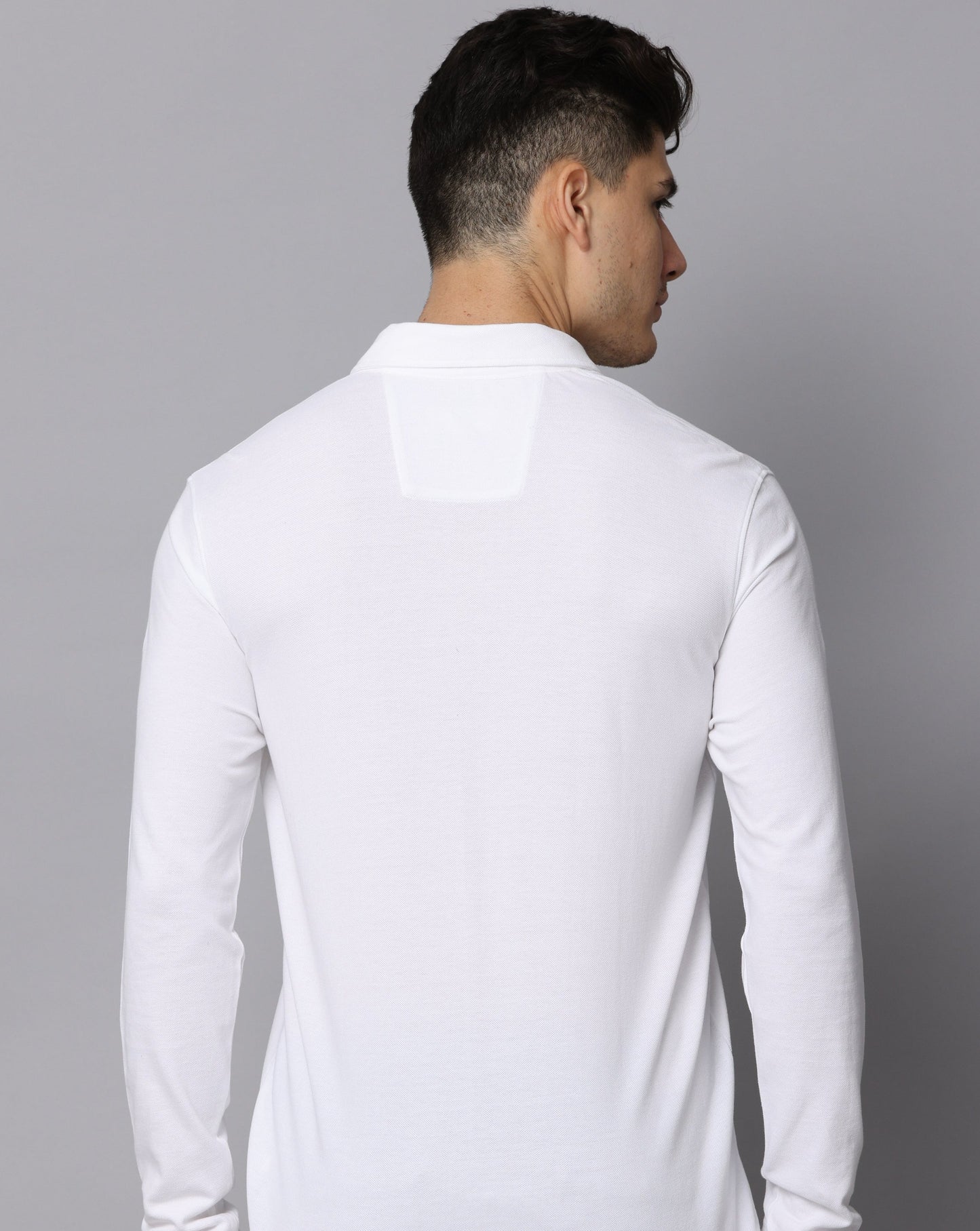 WHITE POLO T-SHIRT