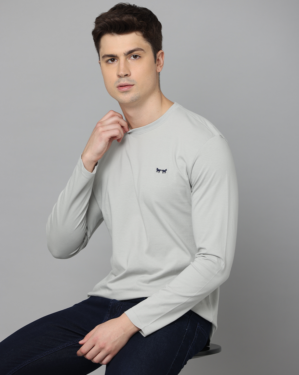 MELANGE GREY PIMA T-SHIRT