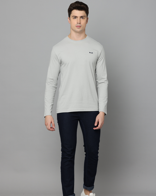 MELANGE GREY PIMA T-SHIRT