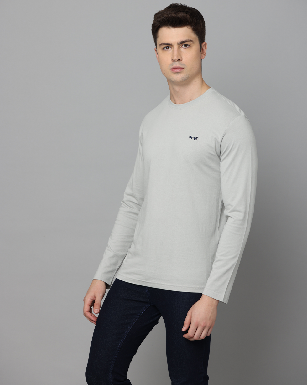 MELANGE GREY PIMA T-SHIRT