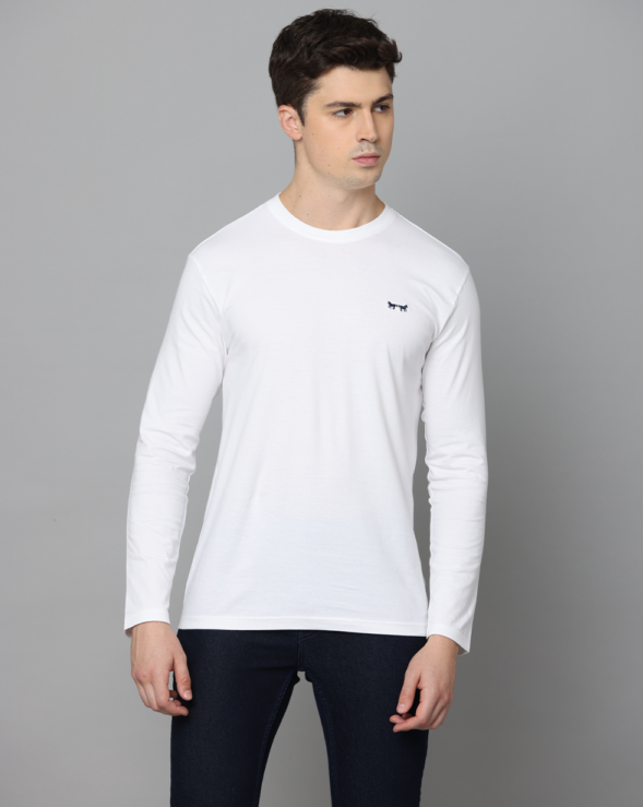 WHITE PIMA T-SHIRT